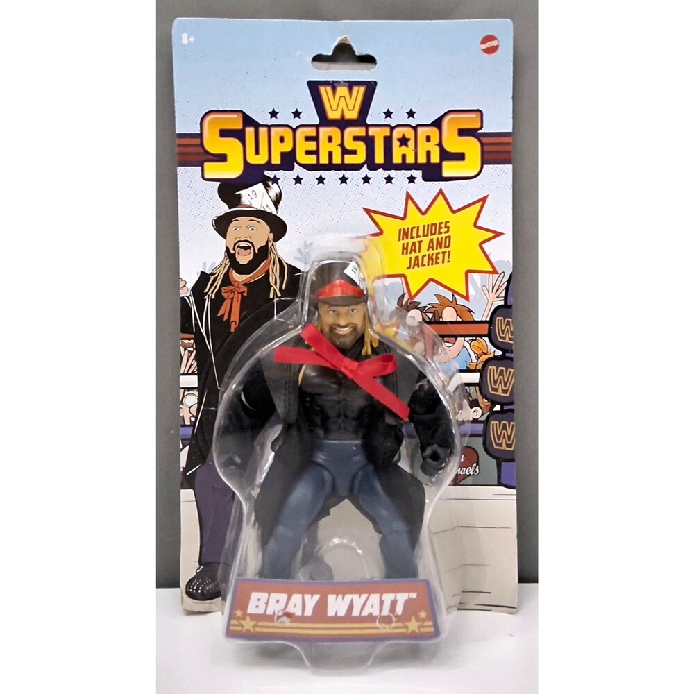 Mattel WWE Superstars Series 1 Bray Wyatt Action Figure w/Hat & Jacket 2021 New